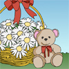 Play Valentine coloring page – teddy bear Online