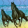 Play Black Horses Jigsaw Puzzle Online