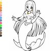 Play Mermaid coloring Online